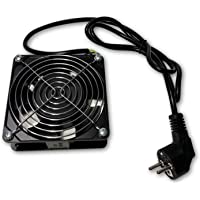 Los mejores  - Welly Enjoy IT WY40040 - Ventilador de 220V para Bastidor (Cable de conexión 2 m- Enchufe Schuko) Color Negro